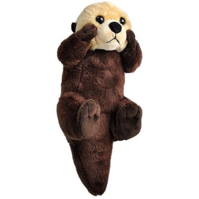 WILD REPUBLIC  peluche loutre de mer 20 cm en peluche marron