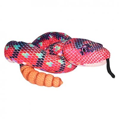 WILD REPUBLIC - Plush Snake-54, 23527, Rouge Vert