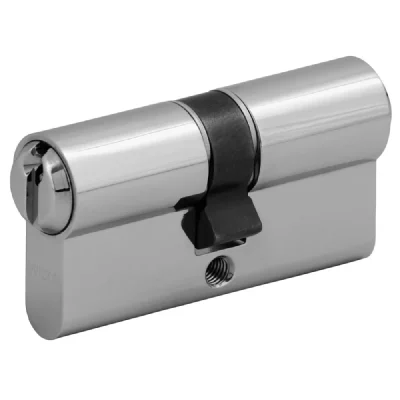 WILKA  1400 Cylindre de serrure double entr&eacute;e 46x60 mm chrom&eacute;