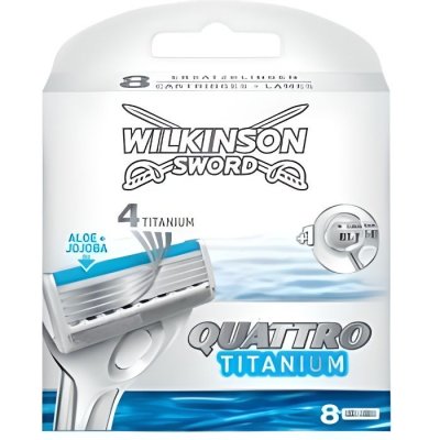 WILKINSON SWORD WILKINSON Lames Quattro Titanium Sensitive+ par 8