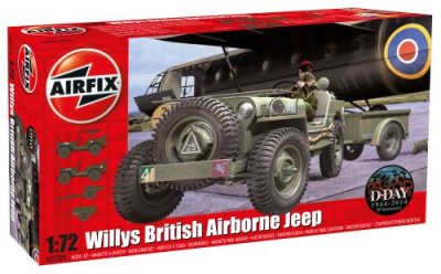 AIRFIX Willys Jeep, Trailer & 6pdr Gun - 1:72e - 