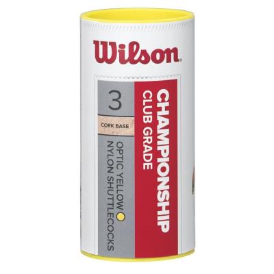 WILSON  Championship 78 Badminton Shuttlecocks 3 Units Clair