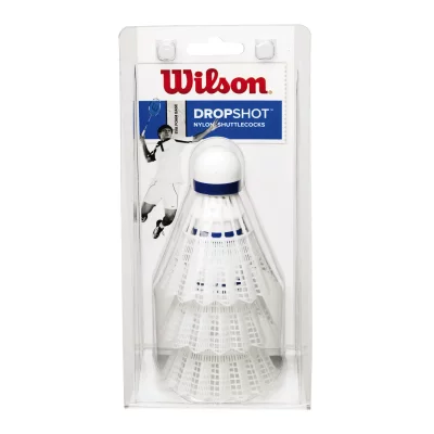 WILSON  Dropshot 77 Badminton Shuttlecocks Blanc 3 Units