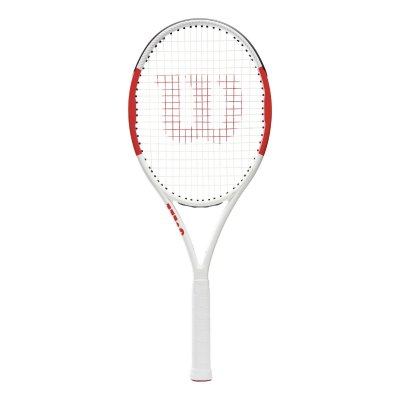 WILSON  Raquette de tennis Six One Lite 102 - Mixte - Rouge et blanc 