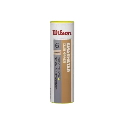 WILSON  Smashstar Club 78 Badminton Shuttlecocks Jaune 6 Units