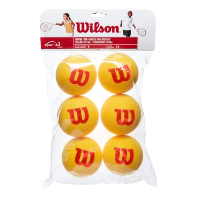 WILSON  starter balles de tennis en mousse enfant rouge jaune