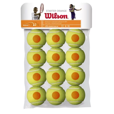WILSON  starter game wrt137200 balles de tennis enfant orange jaune