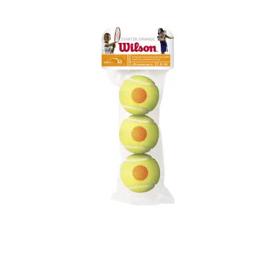 WILSON  starter game wrt137300 balles de tennis enfant orange jaune