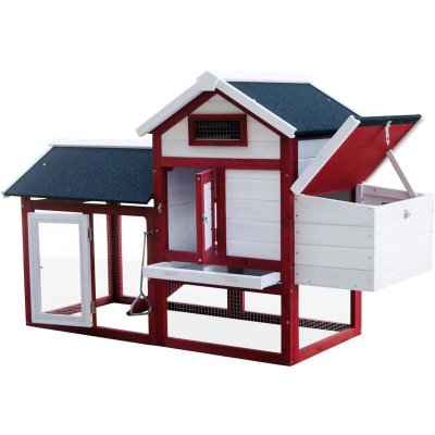 WILTEC  Poulailler avec Nichoir Enclos et Pondoir &ndash; 1155 x 520 mm &ndash; en