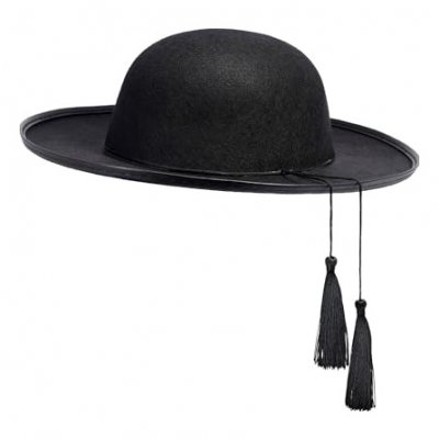 WIDMANN Windmann Chapeau de Pr&ecirc;tre en feutre, noir,Multicolore,Taille unique