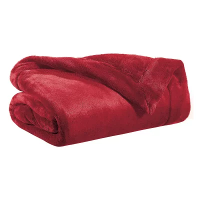 VIVARAISE Winkler Plaid Tender Polyester Chaud et Douillet Rubis 150x200 cm