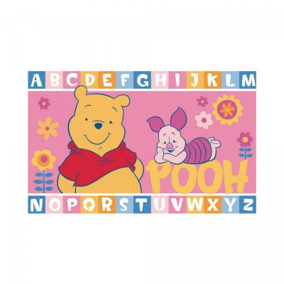 UNAMOURDETAPIS Winnie alphabet rose 50 x 80 cm tapis enfant et disney par winnie