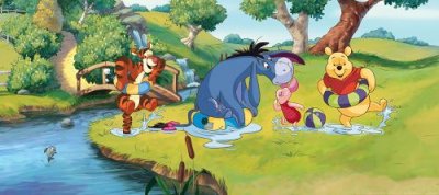 AG ART WINNIE / Poster g&eacute;ant Horizontal- Papier peint 202x90 cm-D&eacute;coration murale -