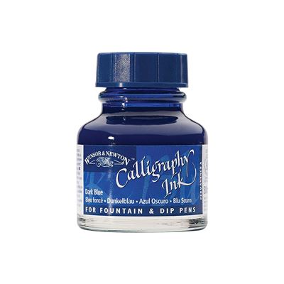 GENERIQUE Winsor & Newton Bouteille d'encre pour calligraphie 30ml - Bleu Fonc&eacute;