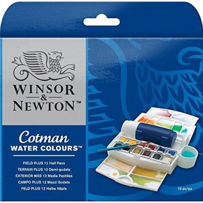 WINSOR & NEWTON Winsor & newton cotman field plus bo&icirc;te daquarelle 12 demi-godets