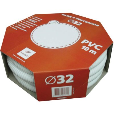 WIRQUIN , blanc 79330004 Gaine spiral&eacute;e PVC diam&egrave;tre 40 longueur 1,50