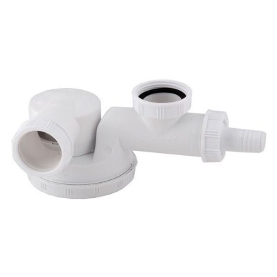 WIRQUIN  - Siphon d'&eacute;vier 1 bac 31000006, blanc - blanc