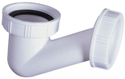 WIRQUIN  Siphon de baignoire en V - Gain de place