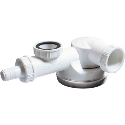 WIRQUIN  - siphon &eacute;vier 1 cuve gain de place &oslash; 40 mm