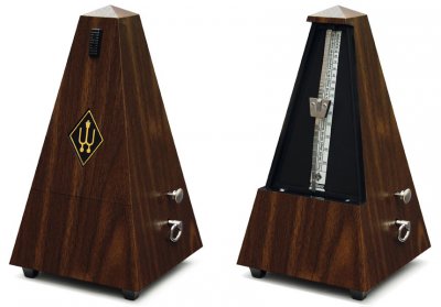 WITTNER  855161 - m&eacute;tronome mod&egrave;le maelzel plastique, avec sonnerie, noir