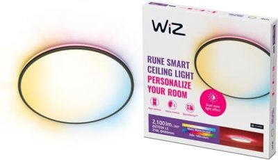 WIZ  - 8719514554290 Rune Ceiling 21W b 27-65K tw rgb Plafonnier led 21 w noir X932112