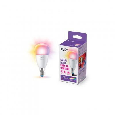 WIZ  P45 ampoule LED E14 4,9&nbsp;W goutte satin&eacute;e RGBW
