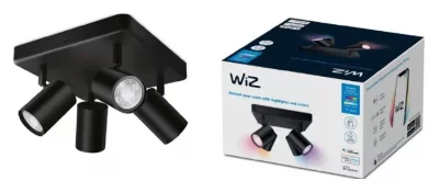 WIZ  - Panneau carr&eacute; spot orientable imageo 4x