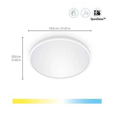 WIZ  Superslim Deckenleuchte Tunable White 3800lm