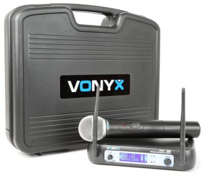 VONYX Wm511 1 canal vhf syst&egrave;me micro sans fil avec coffret