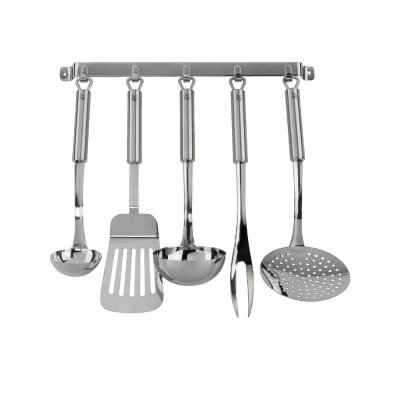 WMF  1871529990 Set de 6 &Eacute;cumoires, Acier Inoxydable, Argent, 41,6 x 35,5 x 9 cm