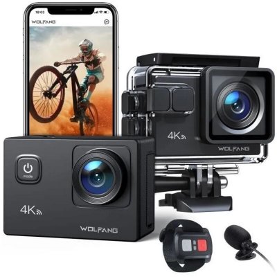 WOLFANG  GA10001 Cam&eacute;ra Sport 4K 30 FPS WiFi