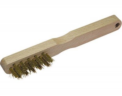 WOLFCRAFT  1 Brosse bougie - 3 rangs fils laiton - 200 mm
