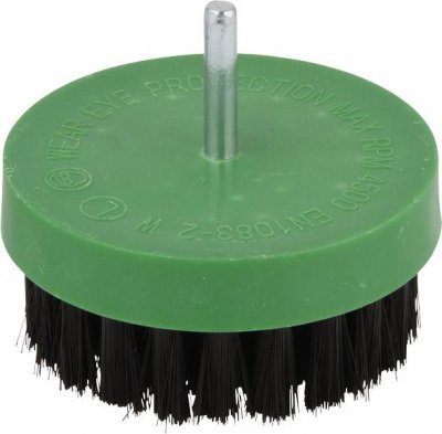 WOLFCRAFT  1 Brosse lustrage - Cuirs et bois -Tige 6 - &Oslash; 80  mm