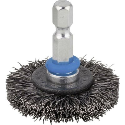 WOLFCRAFT  1 Brosse m&eacute;talliques circulaire HEX &Oslash; 75x16mm