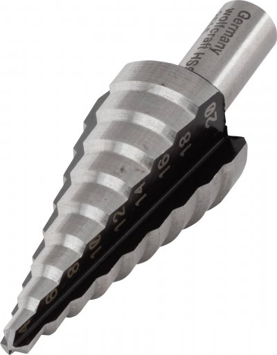 WOLFCRAFT  1 Fraise &eacute;tag&eacute;e Hss T8 &Oslash;4-20mm