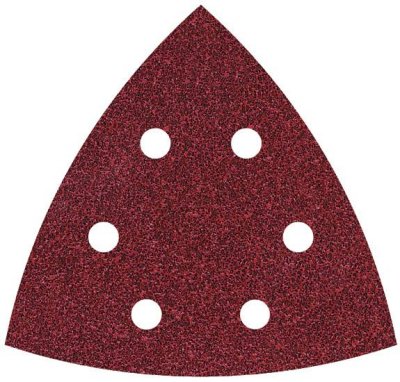 WOLFCRAFT  1 Lot 20 Patins triangle agrippant perfor&eacute;s largeur 105