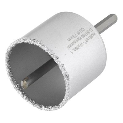 WOLFCRAFT  - 1 tr&eacute;pan plug & play parpaing en carbure de tungestene - p55 &oslash; 73