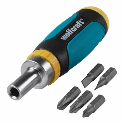 WOLFCRAFT  1237000 6 Pieces Drill Bit And Screwdriver Bit Set Argent&eacute;