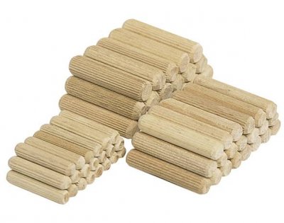 WOLFCRAFT  - 150 Tourillons chevilles en bois, h&ecirc;tre &oslash;8x40mm - 2907000
