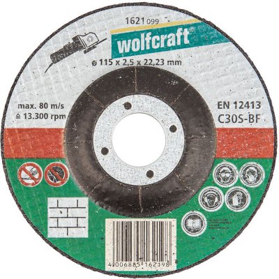WOLFCRAFT  1621099 Disque tron&ccedil;onneuse Diam&egrave;tre 115 x 2,5 mm