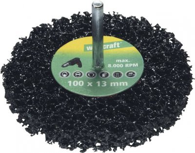 WOLFCRAFT  1674000 Disque De Nettoyage Universel Queue 6 Mm 100 X 13 Mm