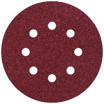 WOLFCRAFT  2072000 5 Disques Abrasifs Auto-agrippants &Oslash; 125 Mm, Perfor&eacute;s, Corindon Grains 400