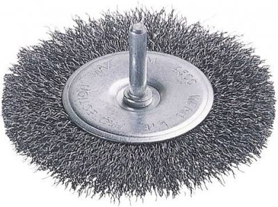 WOLFCRAFT  2100000 Circular Wavy Wire Brush 75x10 Mm Argent&eacute;