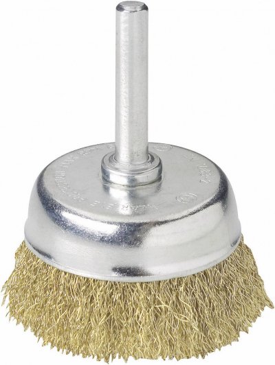 WOLFCRAFT  2112000 brosse laiton tige 6 mm diam&egrave;tre 50 mm