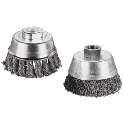 WOLFCRAFT  2700000 Brosse inox Torsad&eacute;e Filetage M 14/Diam&egrave;tre 65 mm