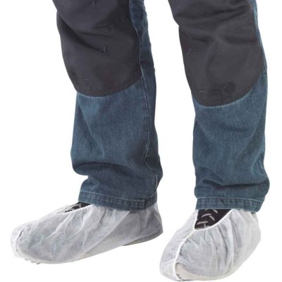 WOLFCRAFT  4877000 Lot de 2 Paires de couvre-chaussures 40 cm Blanc