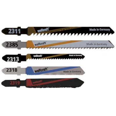 WOLFCRAFT  5 lames scie sauteuse en queue en t