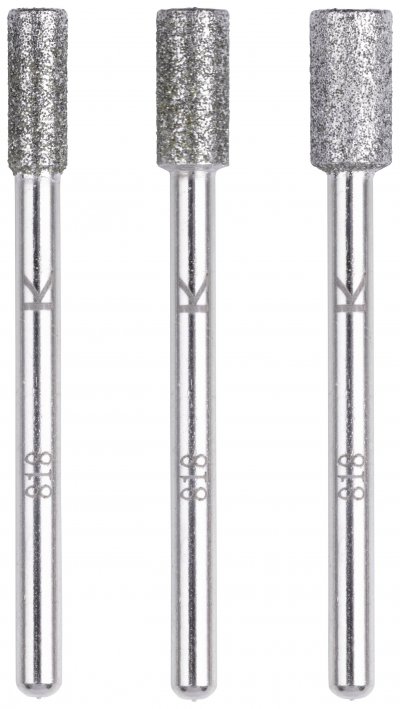 WOLFCRAFT  5987000 Cylindrical Diamond Wheels 3 Units Argent&eacute;