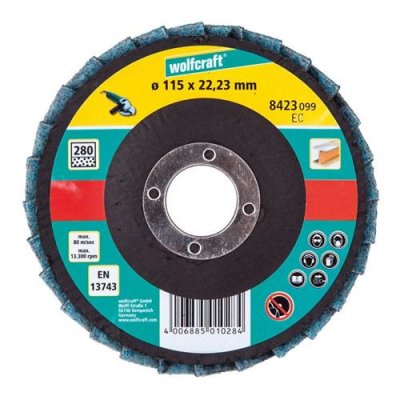 WOLFCRAFT  8423099 Disque lamelle fibre pour Meuleuse G280 &oslash; 115 vrac