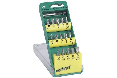 WOLFCRAFT  - Assortiment de 15 embouts de vissage - 2400000